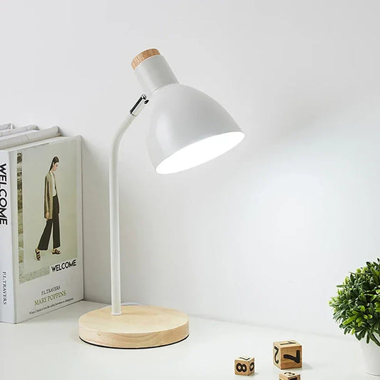 Norvo | Tre skrivebordslampe – Kreativ skandinavisk skrivebordslampe laget av tre og metall