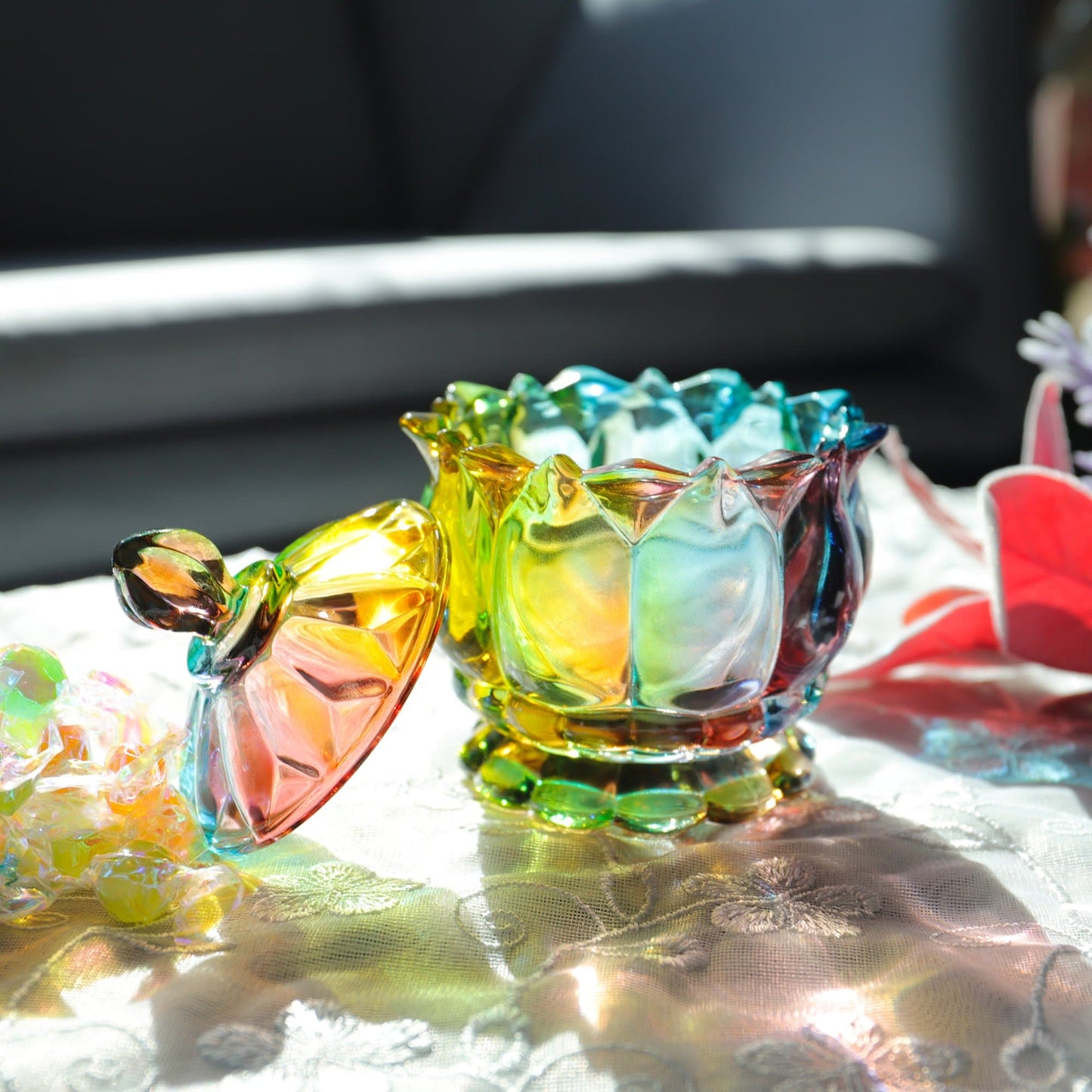 Norvo | Iridescent Sukkerbolle med Lokk