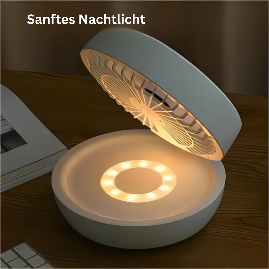 Norvo | Bærbar Veggvifte | Multifunksjonell, USB-oppladbar & Hviskende Stille til Hjemmet, Kontoret & Utendørs Bruk