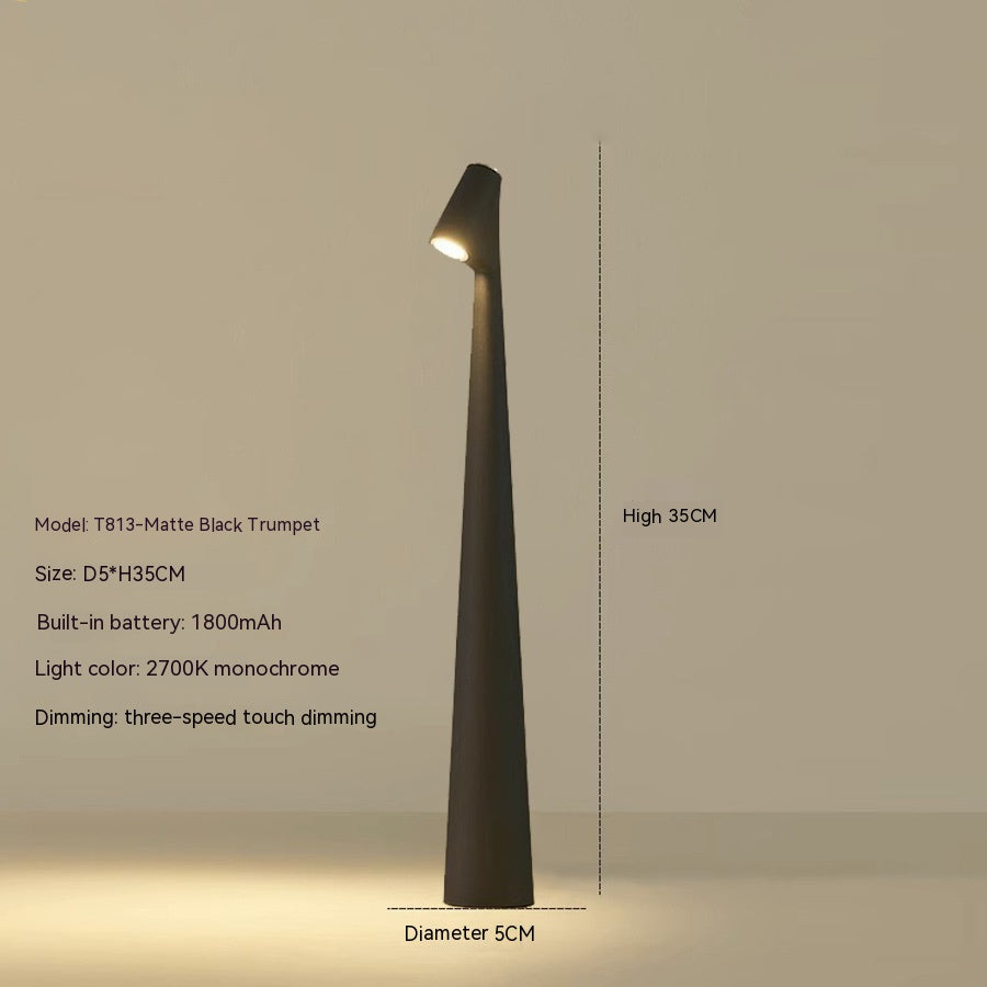 Norvo | Bordlampe Moderne Rød Metall LED Lys