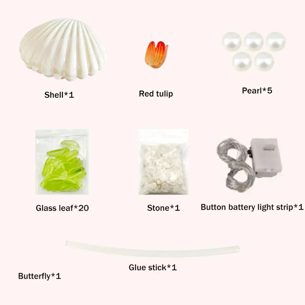 Norvo | Shell Tulip Nattlampe