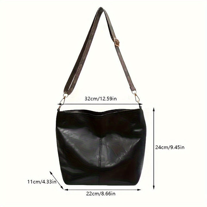 Norvo | CityPure PU Messengerbag – Hvit Urban Skulderveske med Glidelås
