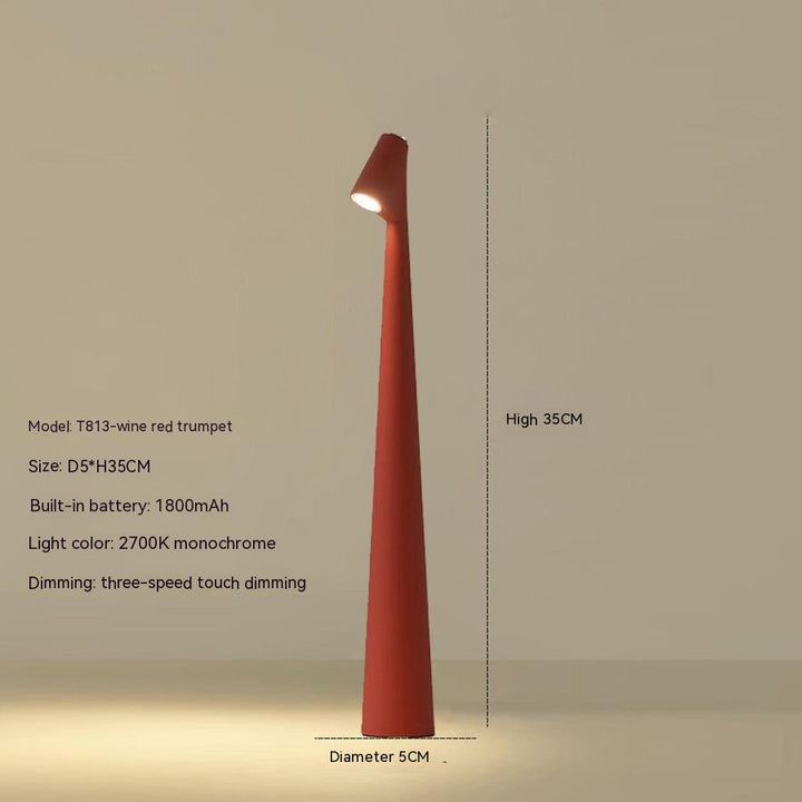 Norvo | Bordlampe Moderne Rød Metall LED Lys