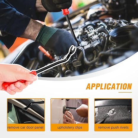 Norvo | Bilbeholderklippsett | 725 STK + Fjerneverktøy | Universelt Nylonfeste Sett