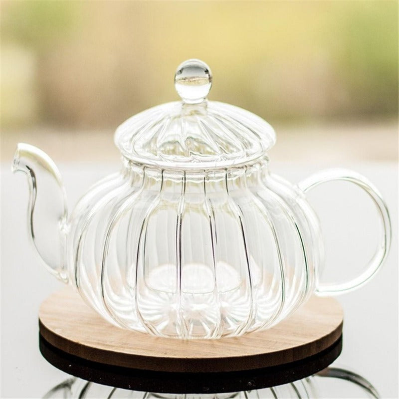 Norvo | Krystallklar Glass Tekanne Sett