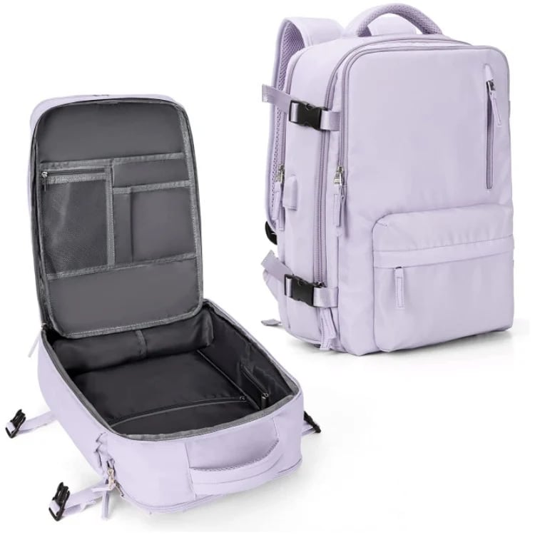 Norvo | Travelliva Kvinners Reise Ryggsekk 35 L | Vanntett & med USB-port | Tyverisikker & Skorom | For Fotturer, Daglig Bruk & Reise