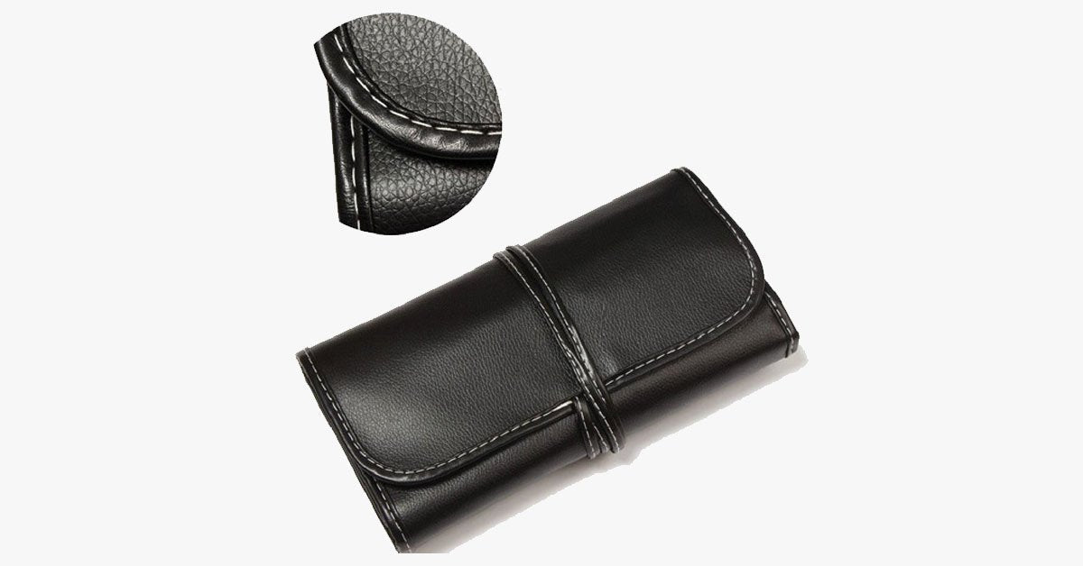 Norvo | Svart sminkebørstesett med 32 børster og etui – En komplett sminkefrelser