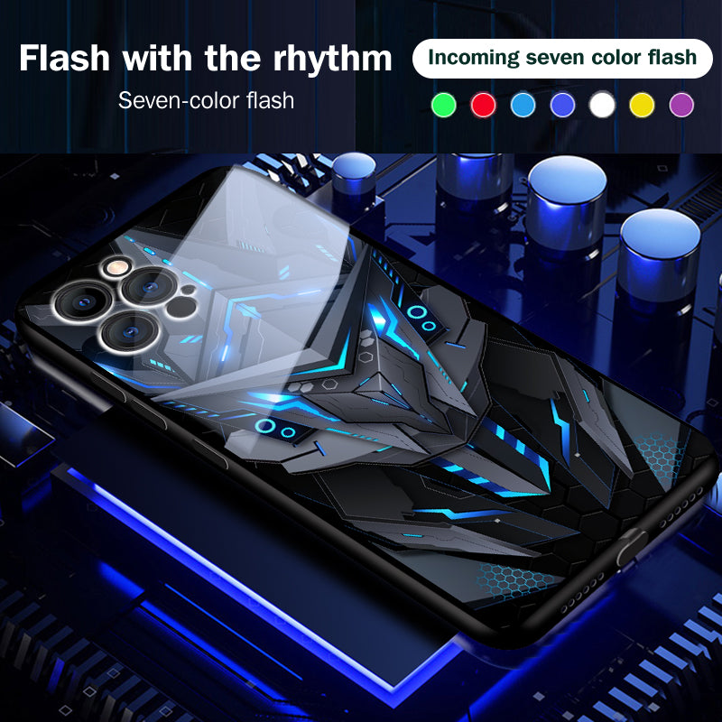 Norvo | Kule Mecha Apple Smart Flash Telefondeksel