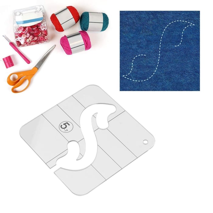 Norvo | Free-Motion Plagg Linjal Sett(12 PCS)