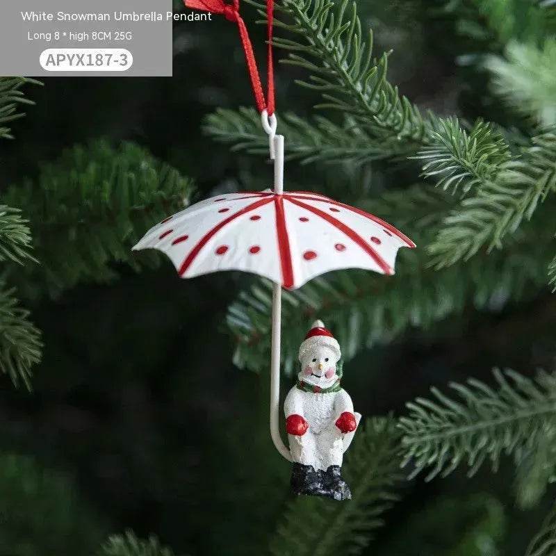 Norvo | Nordic Iron Christmas Hot Air Balloon Parachute Pendant Creative Decorations Tree Charms Hangings