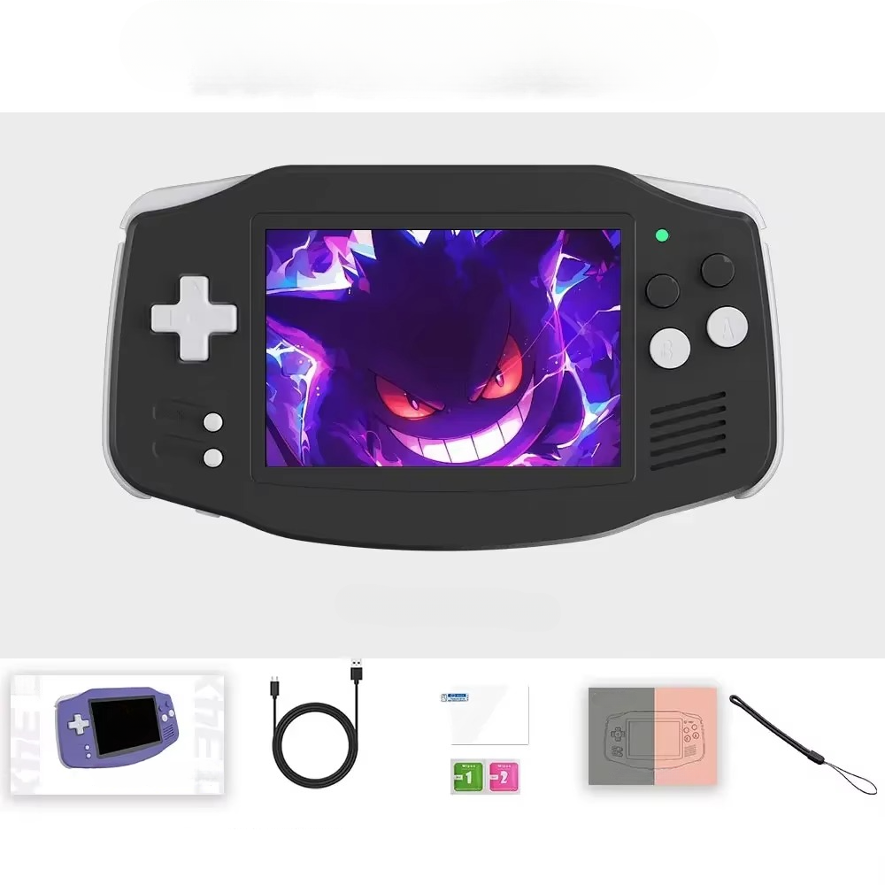 Norvo | Retro Håndholdt Spillkonsoll med 3,4 Tommers IPS-skjerm, Linux-system, Bluetooth og HD TV-utgang