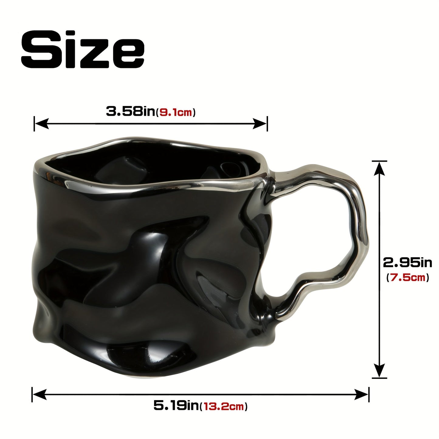 Norvo | CreArt Krus – Håndlaget keramisk kaffekrus med unikt rynket design