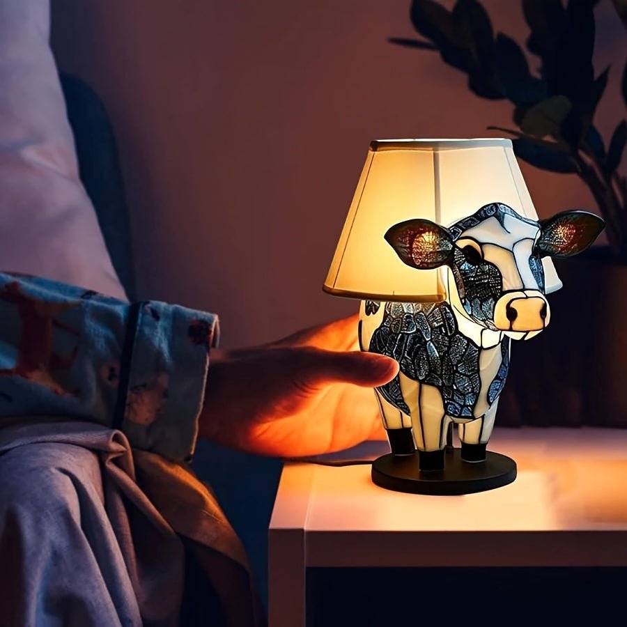 Norvo | Kreativ Ku Bordlampe - Lys Opp Dine Netter - Unik Design - Beroligende Atmosfære