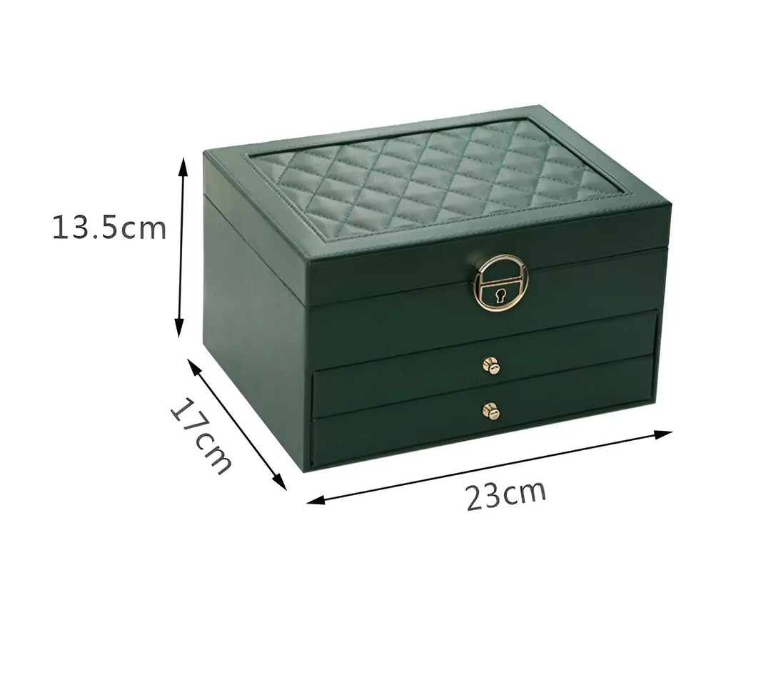 Norvo | EleganceBox – Luksuriøs Multi-Lag Smykkeorganisator i Premium PU Skinn