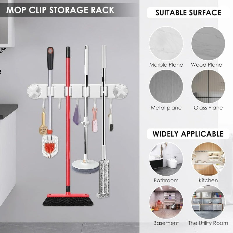 Vacuum Mop Holder Rack Norvo
