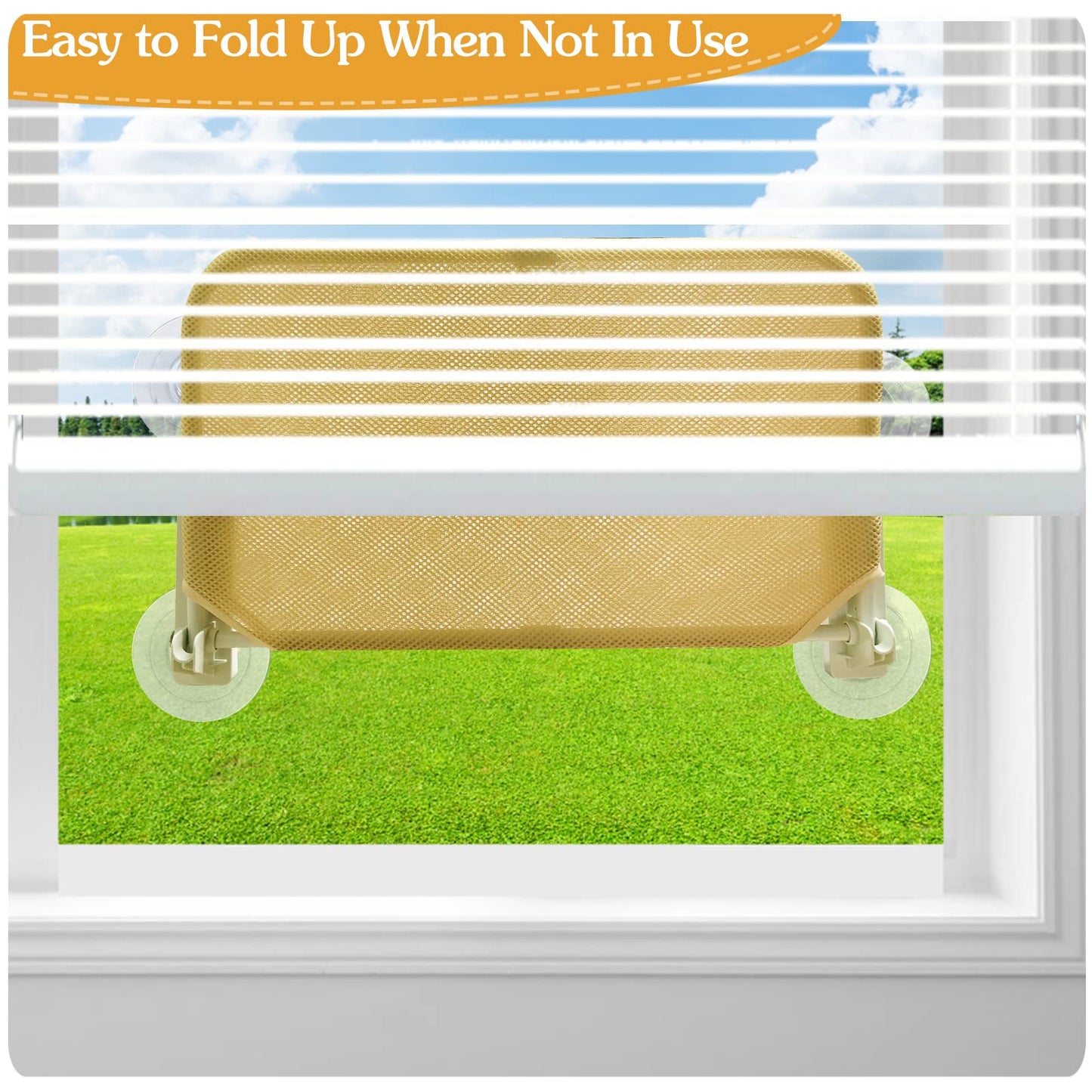 Norvo | Sammenleggbar katt hengekøye med vakuumkopp katt hengekøye