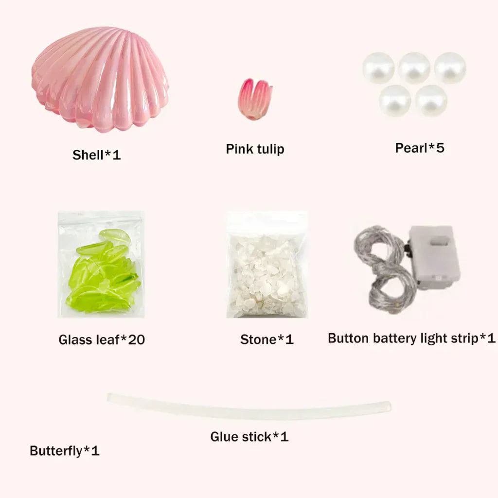 Norvo | Shell Tulip Nattlampe