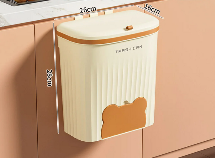 EcoBin Kjøkken- og Badveggsøppelbøtte – 8,5L / 12L med Lokk Norvo