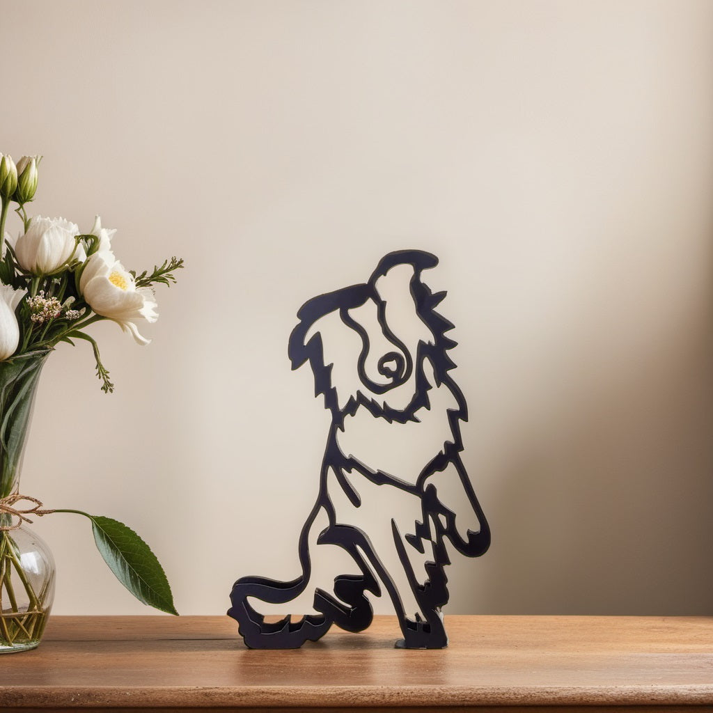 Norvo | Artipaws Abstrakt Hundeskulptur | Moderne Design | Høy- Kvalitets Kunstfigur | For Hylle & Bord