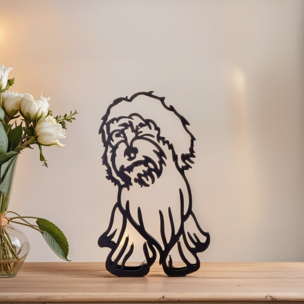 Norvo | Artipaws Abstrakt Hundeskulptur | Moderne Design | Høy- Kvalitets Kunstfigur | For Hylle & Bord