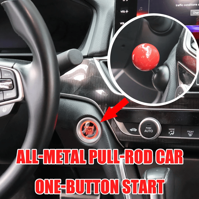 Norvo | Bil Motor Start Stopp Knapp Joystick Full Metall Kule-Stang
