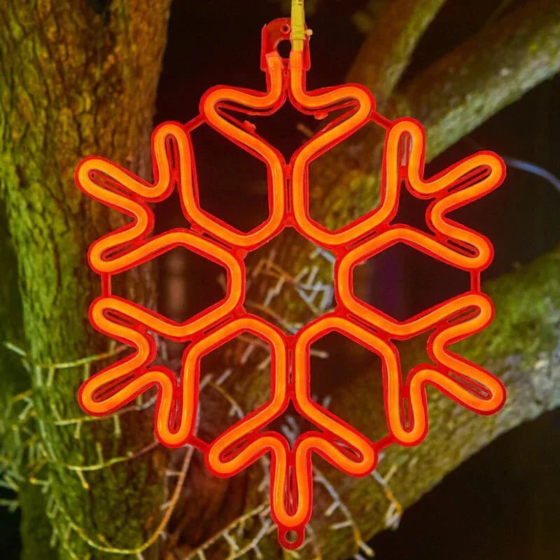 Norvo | SnowGlow - Frosted Snowflake LED lys for Vinter Eleganse