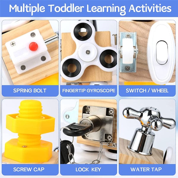 Norvo | Barne Sensorisk Aktivitetstavle Reisetøy