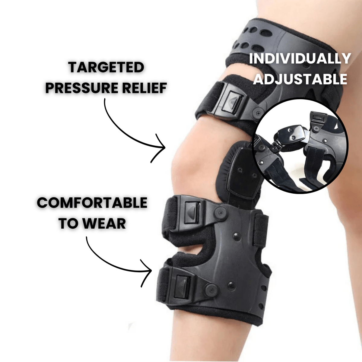 Norvo | StepSure – Justerbar kneklips for stabilitet og smertelindring