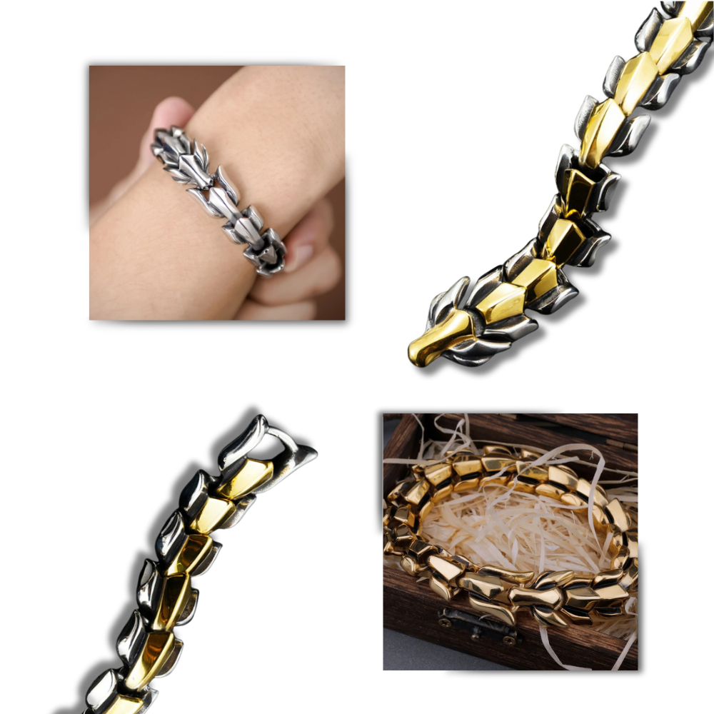 Justerbart Midgard drage-armbånd