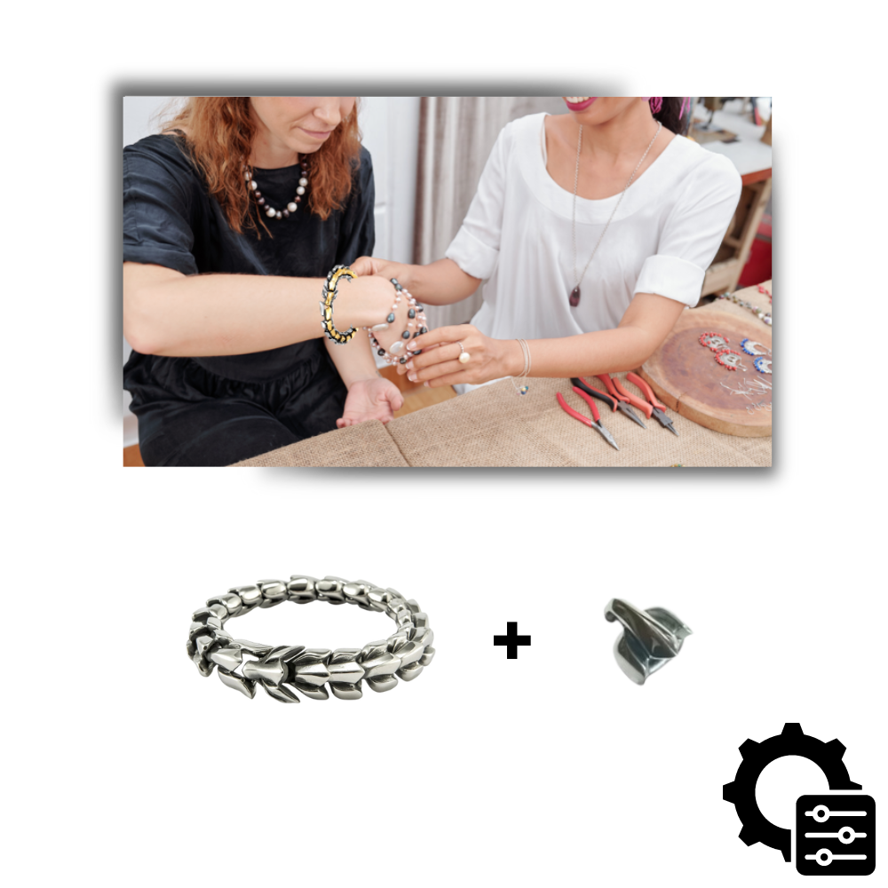 Justerbart Midgard drage-armbånd
