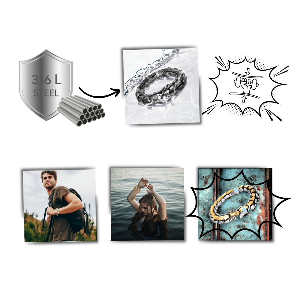 Justerbart Midgard drage-armbånd