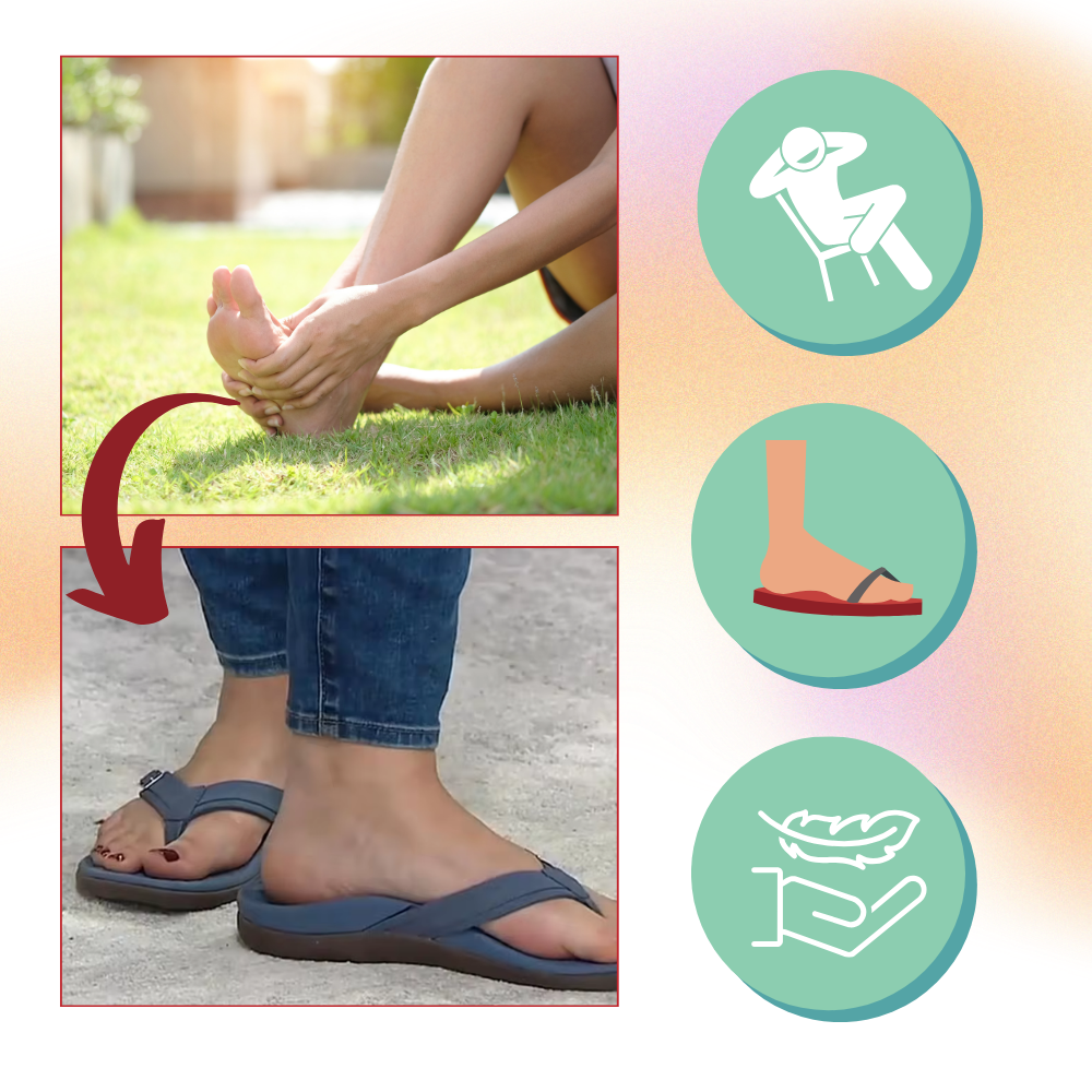 Ortopediske sandaler med justerbare remmer