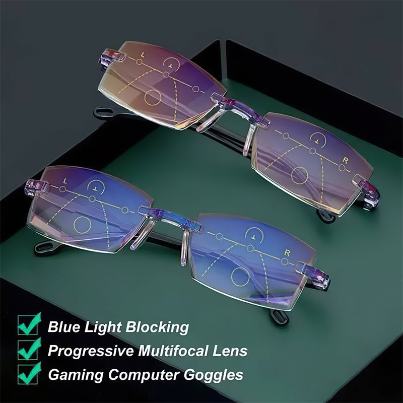 Norvo | Advanced Anti-Blue Light Multifocal Reading Glasses - SapphireView