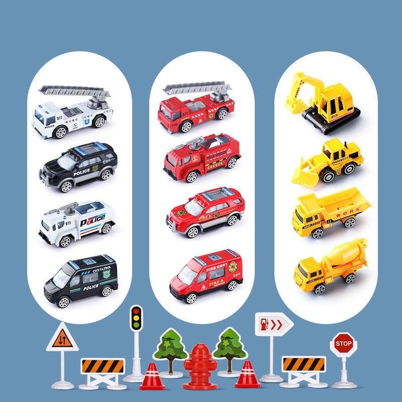 Norvo | ADVENTURE FLY & KJØRETØY SETT – Fly leketøysett for imaginative barn