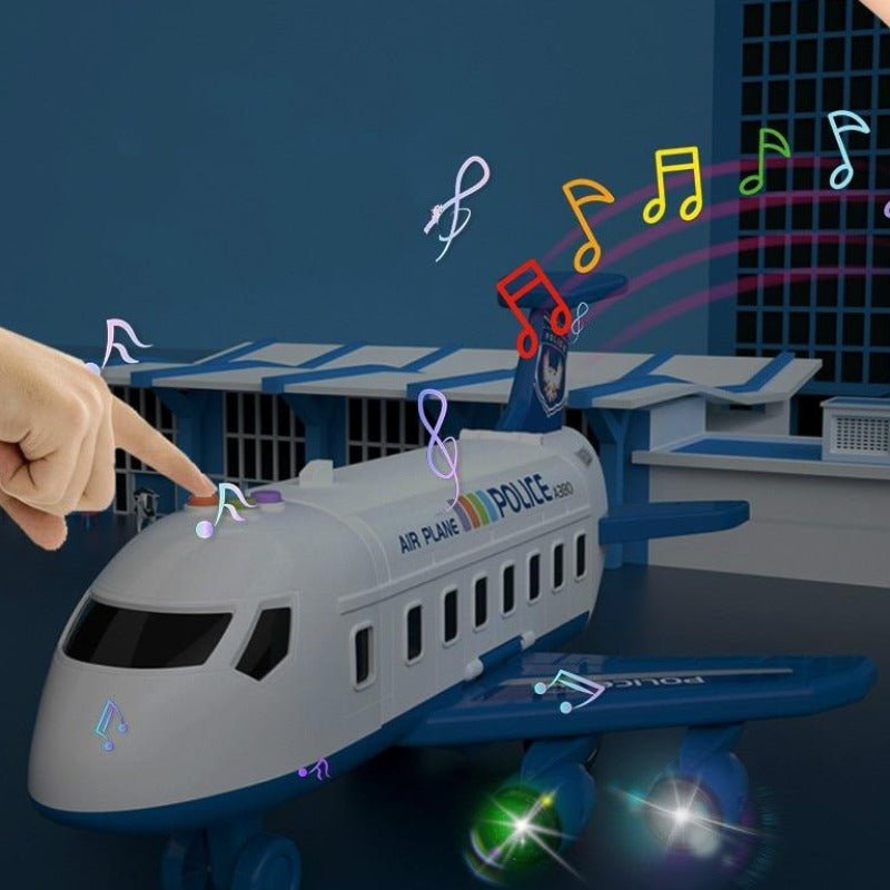 Norvo | ADVENTURE FLY & KJØRETØY SETT – Fly leketøysett for imaginative barn