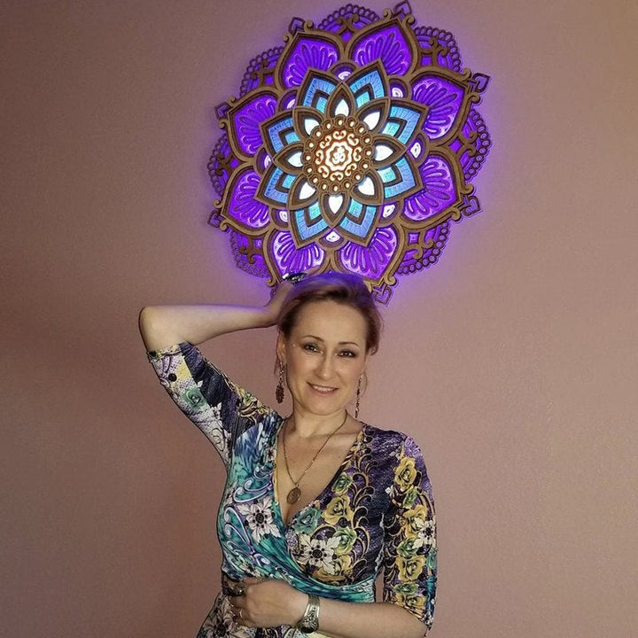 Norvo | Mandala Yoga Rom Nattlys LED