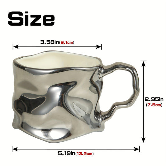 Norvo | CreArt Krus – Håndlaget keramisk kaffekrus med unikt rynket design