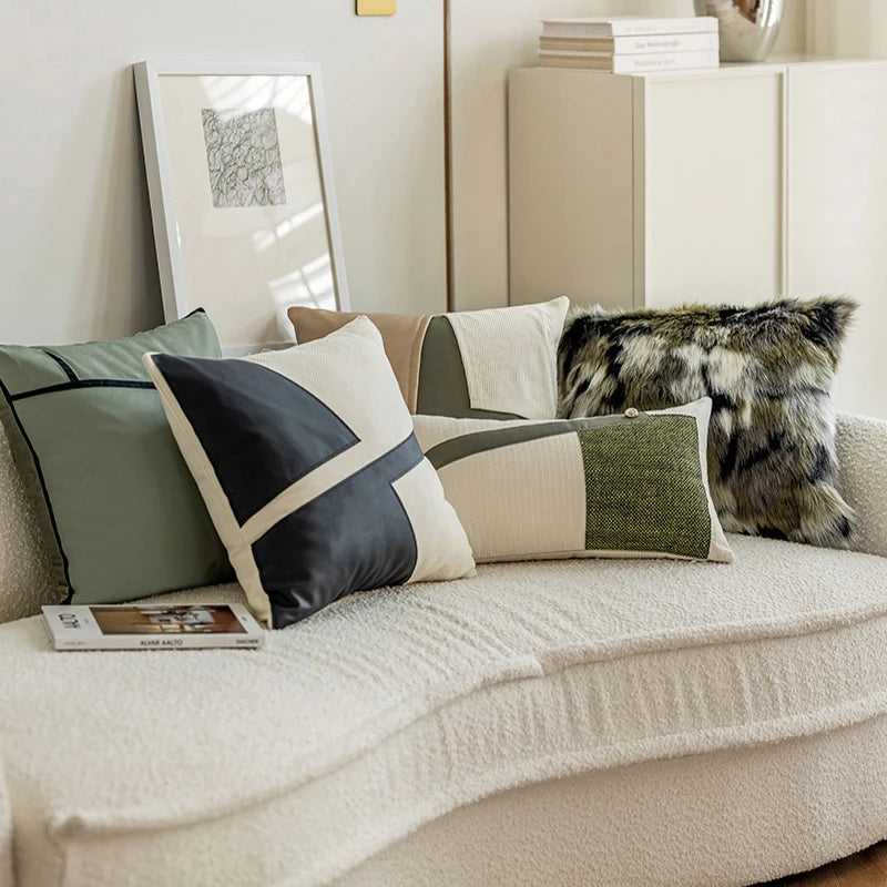 Norvo | Moderne PU lær lappete putevare