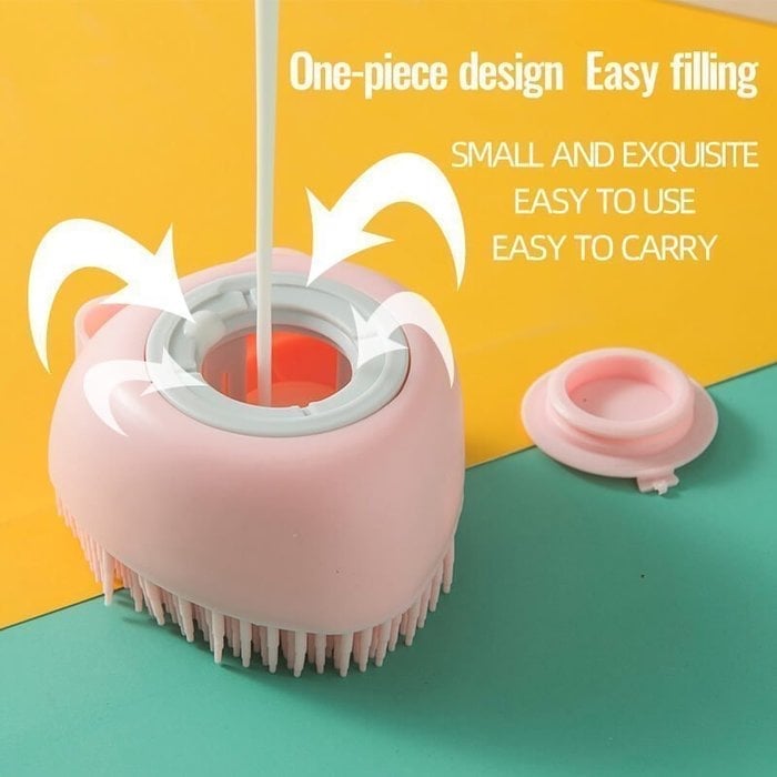 Norvo | Bad Pet Badekost Massasje Myk Silikon Kam Pet