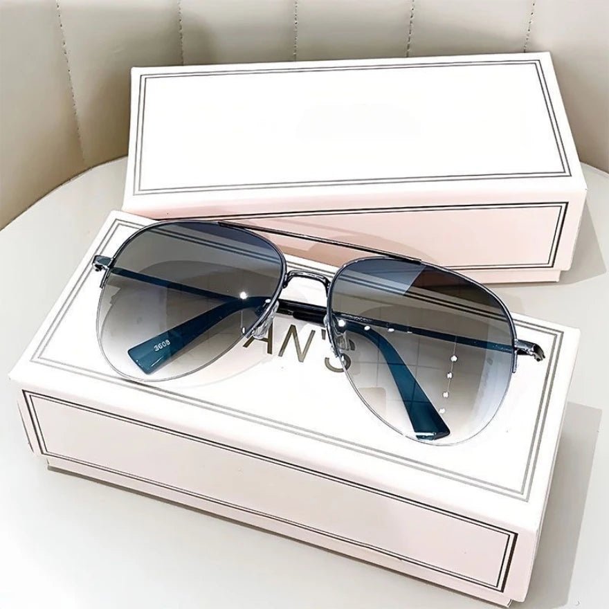 Norvo | AEROVIEW SHADES – Gradient Pilot Solbriller med UV400 Beskyttelse for Menn