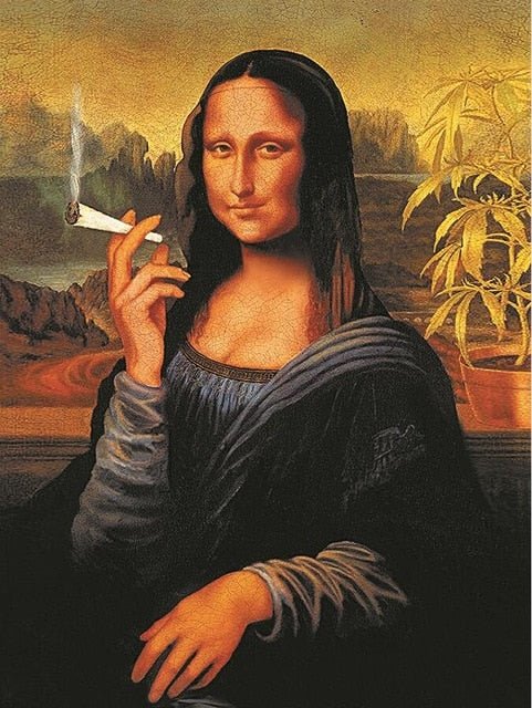 Norvo | Aesthetic Funny Mona Lisa Canvas Plakat