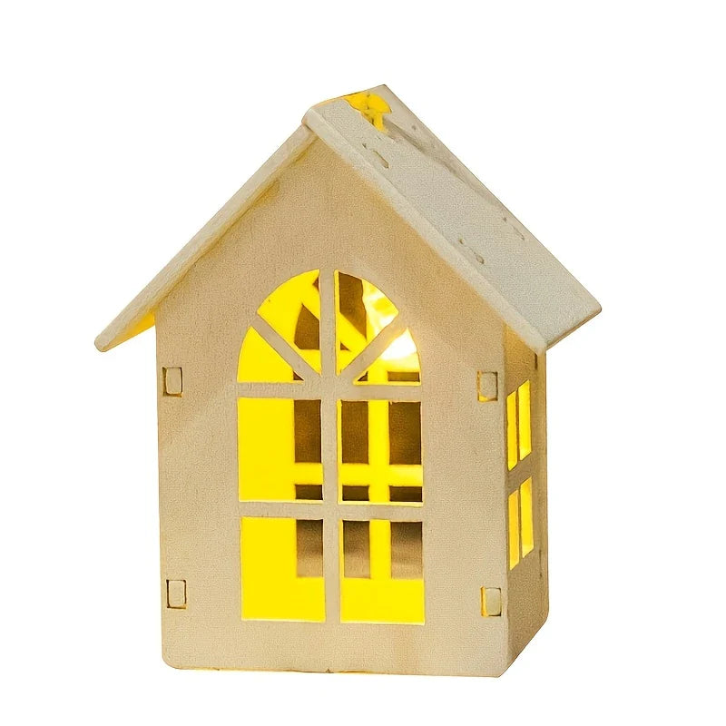 Norvo | LED-eventyrlys med mini hus - Dekorativ julebelysning til innendørs bruk