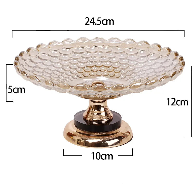 Norvo | Nordisk Vintage Amber Krystall Glass Fat