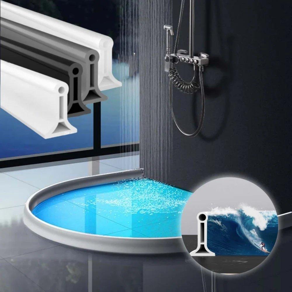 Norvo | FlexiSeal Dusjkant — Ikke flere våte gulv og frustrasjon på badet, hold deg tørr – helt stressfri installasjon!