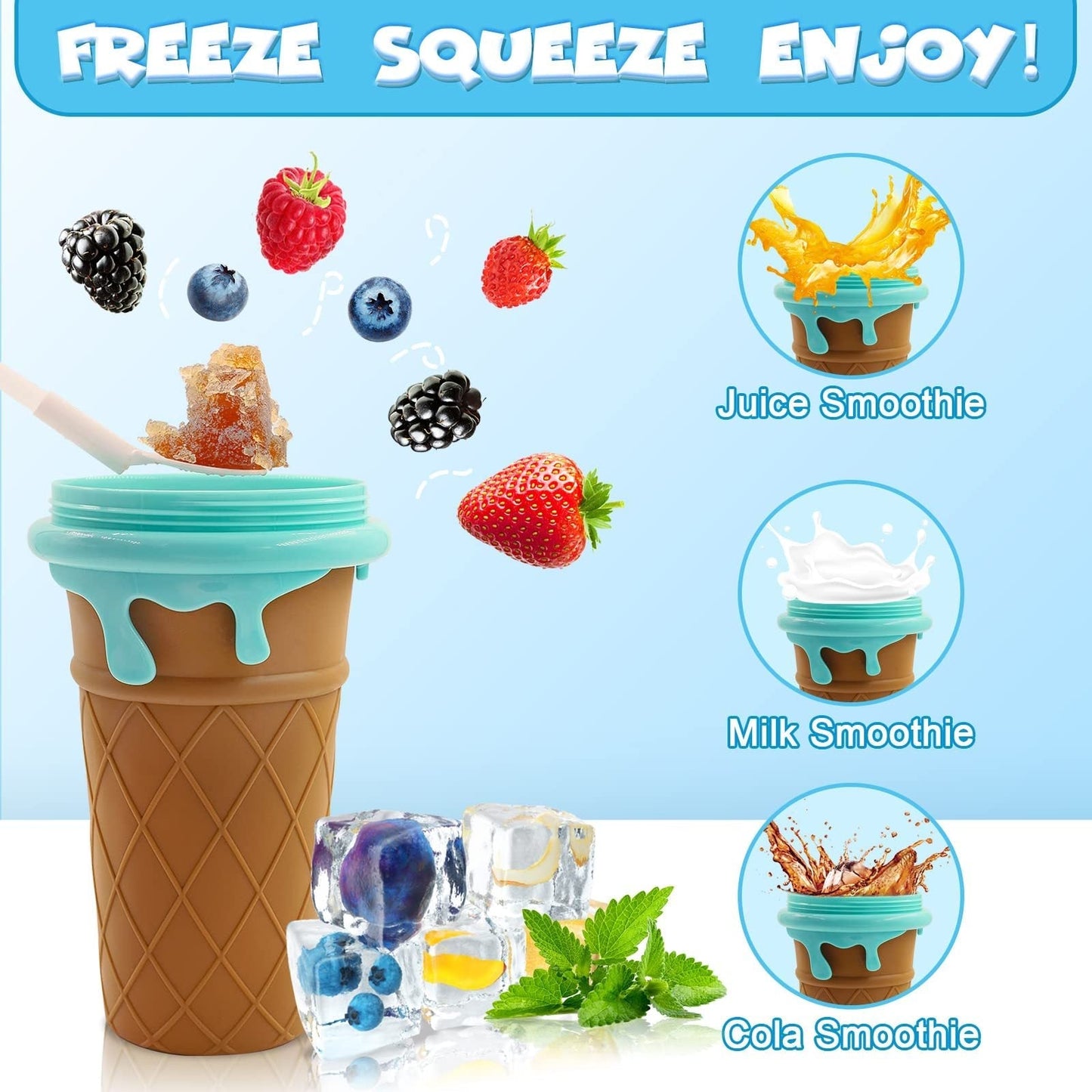 Norvo | Stor slushy-kopp på 500 ml for glattiser og raskt frosne iskrem