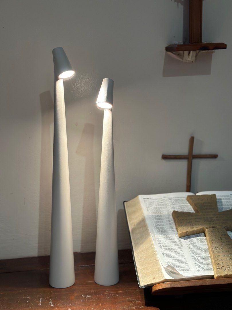 Norvo | Bordlampe Moderne Rød Metall LED Lys