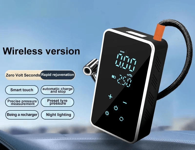 Norvo | AirMax Touch – Bærbar elektrisk luftkompressor med berøringsskjerm & 150 PSI