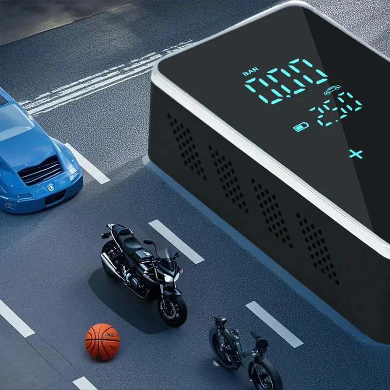 Norvo | AirMax Touch – Bærbar elektrisk luftkompressor med berøringsskjerm & 150 PSI