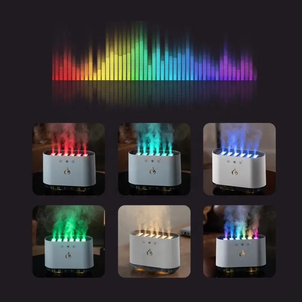 Norvo | Airmist Pro – Ultralyd Luftfukter med LED Lys & 6 Dyser