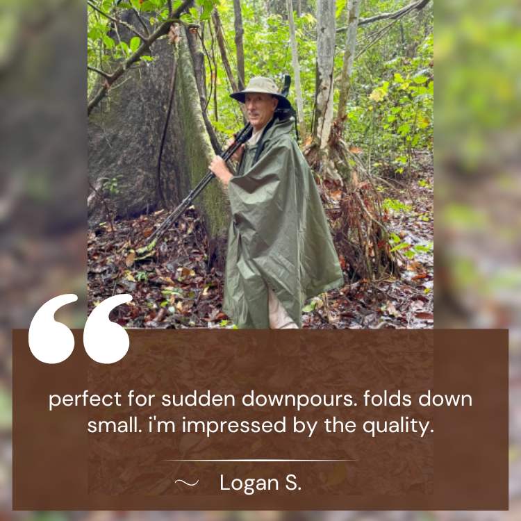 Norvo | All-Terrain Trek Poncho | Vanntett, pakkbar og lett for utendørs eventyr og beredskap